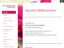 Tablet Screenshot of kosmetikstudio-dorsten.de